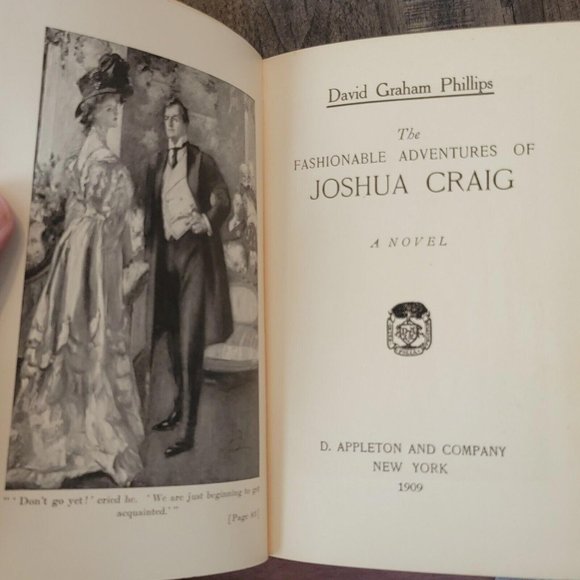 The Fashionable Adventures Of Joshua Craig, David Graham Phillips Hardcover 1909 - Picture 7 of 8